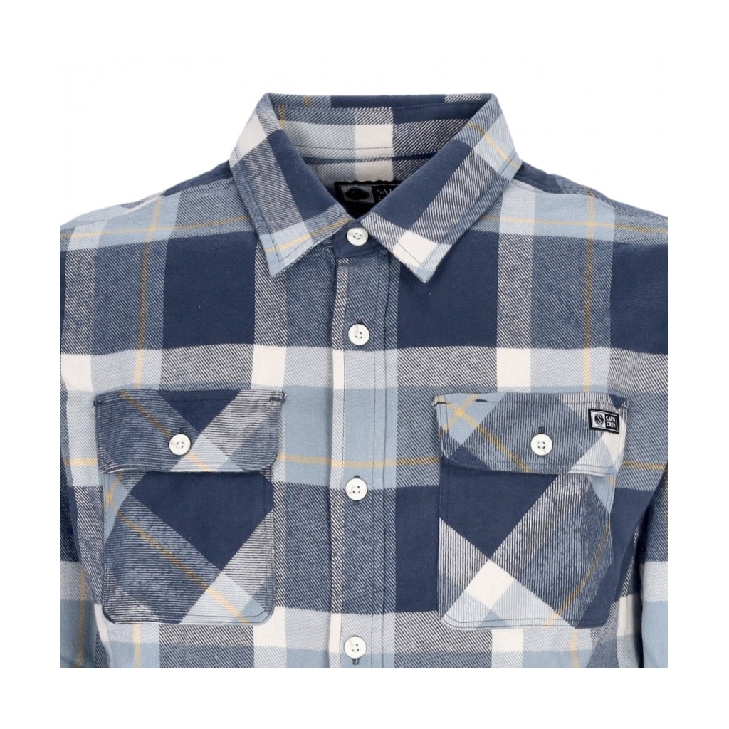camicia manica lunga uomo dawn patrol flannel DARK SLATE
