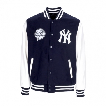 giubbotto college uomo mlb wordmark varsity jacket neyyan NAVY