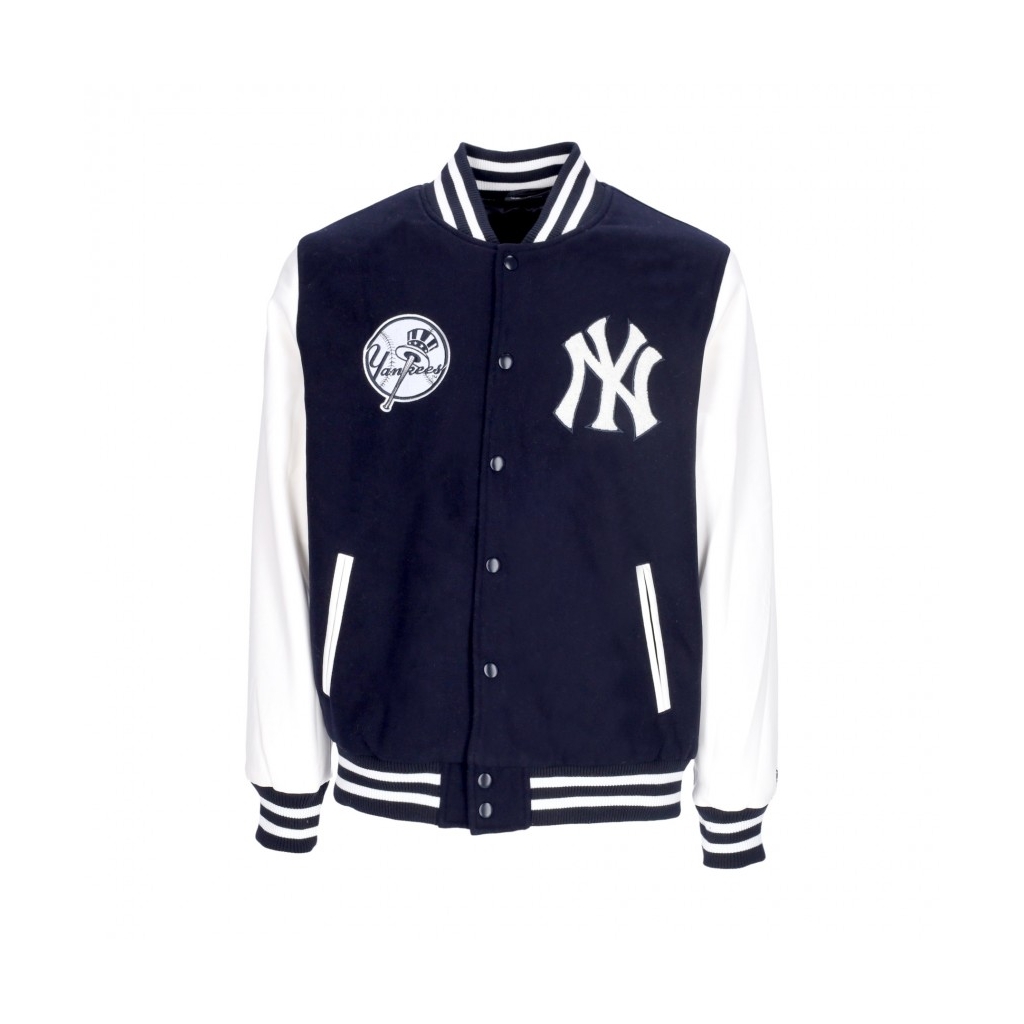 giubbotto college uomo mlb wordmark varsity jacket neyyan NAVY