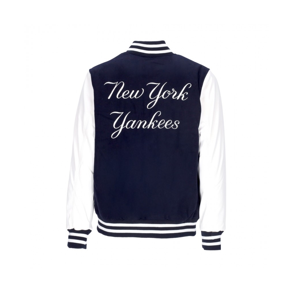 giubbotto college uomo mlb wordmark varsity jacket neyyan NAVY