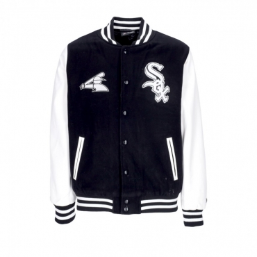 giubbotto college uomo mlb wordmark varsity jacket chiwhi BLACK