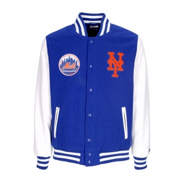 giubbotto college uomo mlb wordmark varsity jacket neymet BRIGHT ROYAL