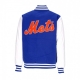 giubbotto college uomo mlb wordmark varsity jacket neymet BRIGHT ROYAL