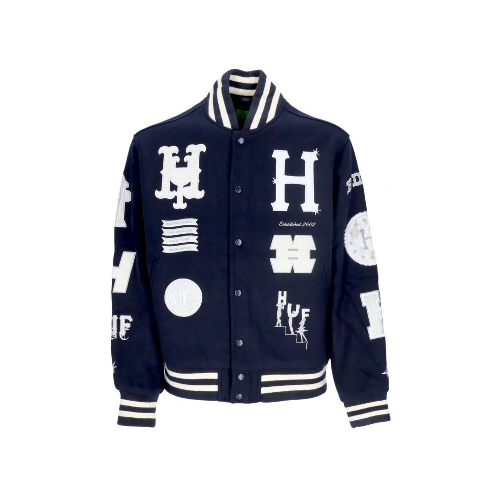 giubbotto college uomo 20 year classic h varsity jacket NAVY