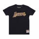 maglietta uomo nba team logo tee hardwood classics  loslak BLACK