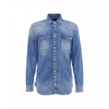 Camicia in jeans blu