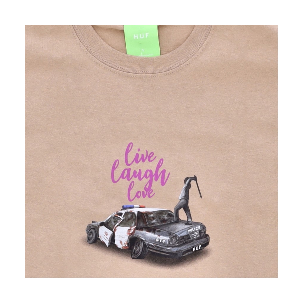 maglietta uomo live laugh love tee SAND