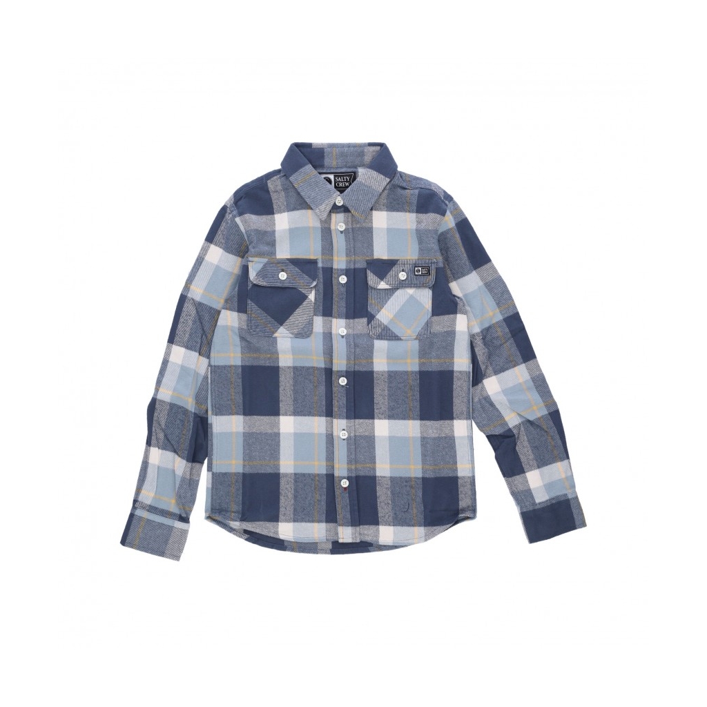 camicia manica lunga ragazzo dawn patrol boys l/s flannel DARK SLATE