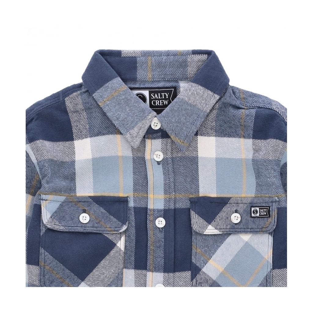 camicia manica lunga ragazzo dawn patrol boys l/s flannel DARK SLATE