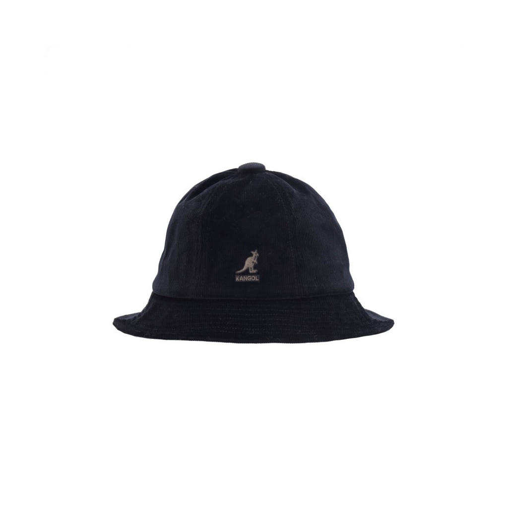 cappello da pescatore uomo cord casual BLACK