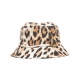 Bucket con stampa animal print beige