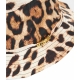 Bucket con stampa animal print beige