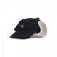 cappellino visiera curva uomo duck canvas king cove BLACK