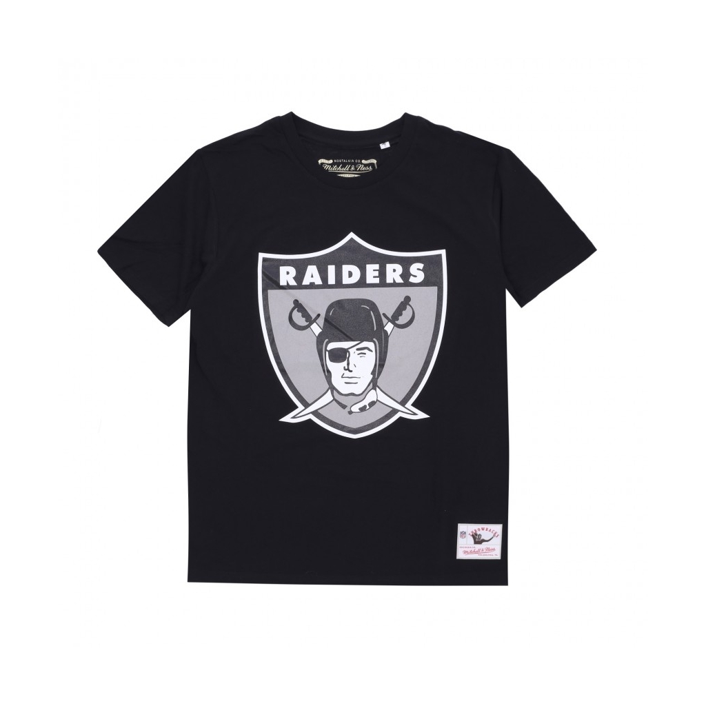 maglietta uomo nfl team logo tee oakrai BLACK