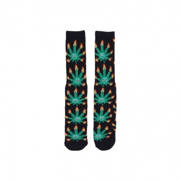 calza media uomo green buddy flame sock BLACK