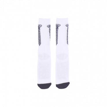 calza media uomo hardware sock WHITE