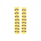 calza media uomo civil disobedience sock YELLOW