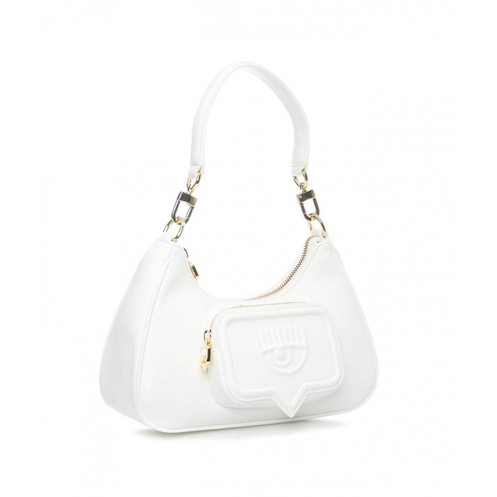 Borsa a spalla Eyelike Pocket bianco