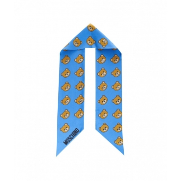 Foulard in seta blu