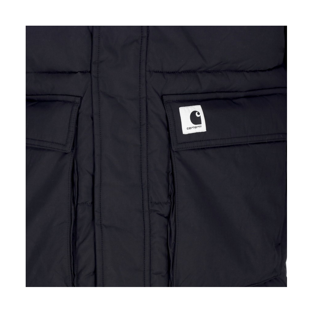 piumino lungo donna erie coat BLACK