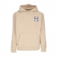 felpa cappuccio uomo eyes icon hood premium fleece OAT MILK