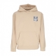 felpa cappuccio uomo eyes icon hood premium fleece OAT MILK