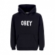 felpa cappuccio uomo og type extra hooded premium fleece BLACK