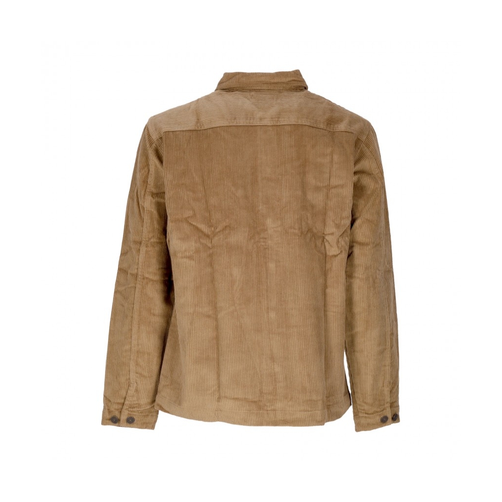 camicia manica lunga uomo marina box overshirt KHAKI