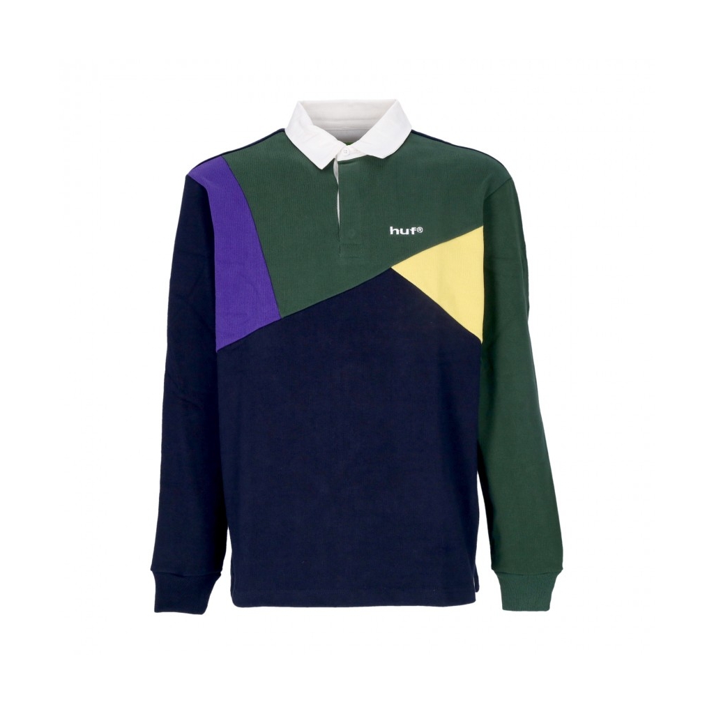 polo manica lunga uomo mixed up l/s knit polo NAVY