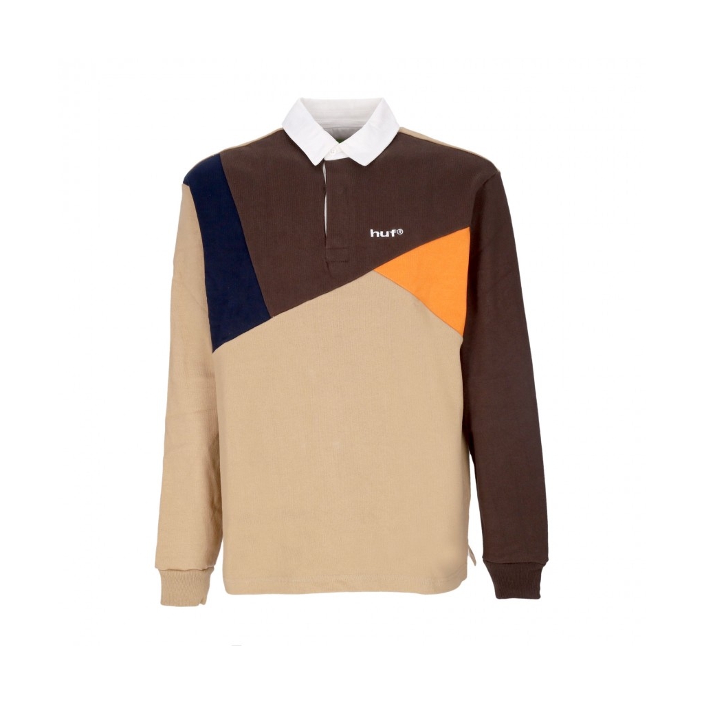 polo manica lunga uomo mixed up l/s knit polo KHAKI