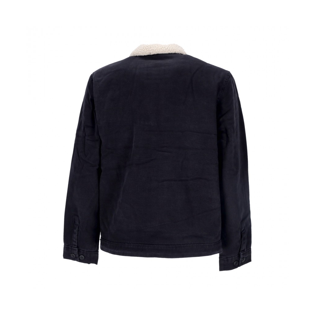 giacca workwear uomo duck canvas deck jacket STONE WASHED BLACK