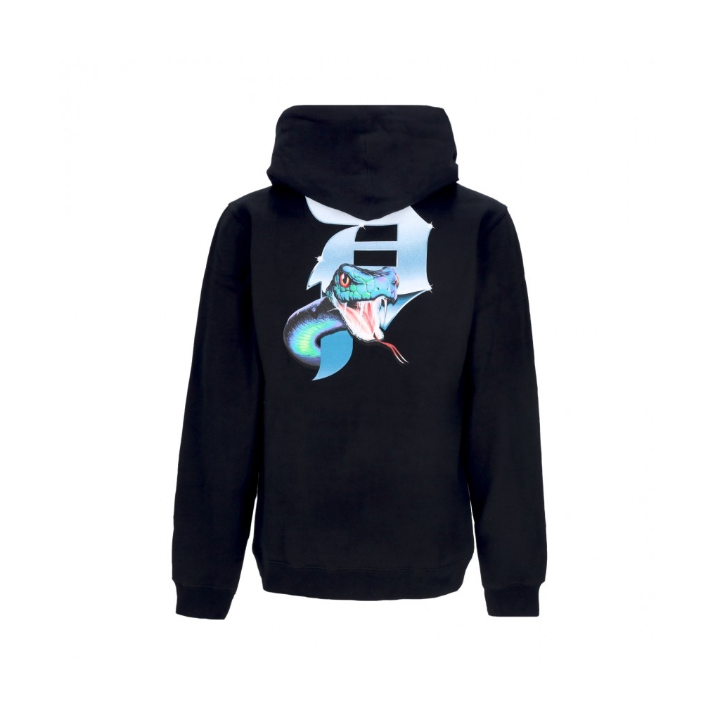 felpa cappuccio uomo dirty p viper hood BLACK