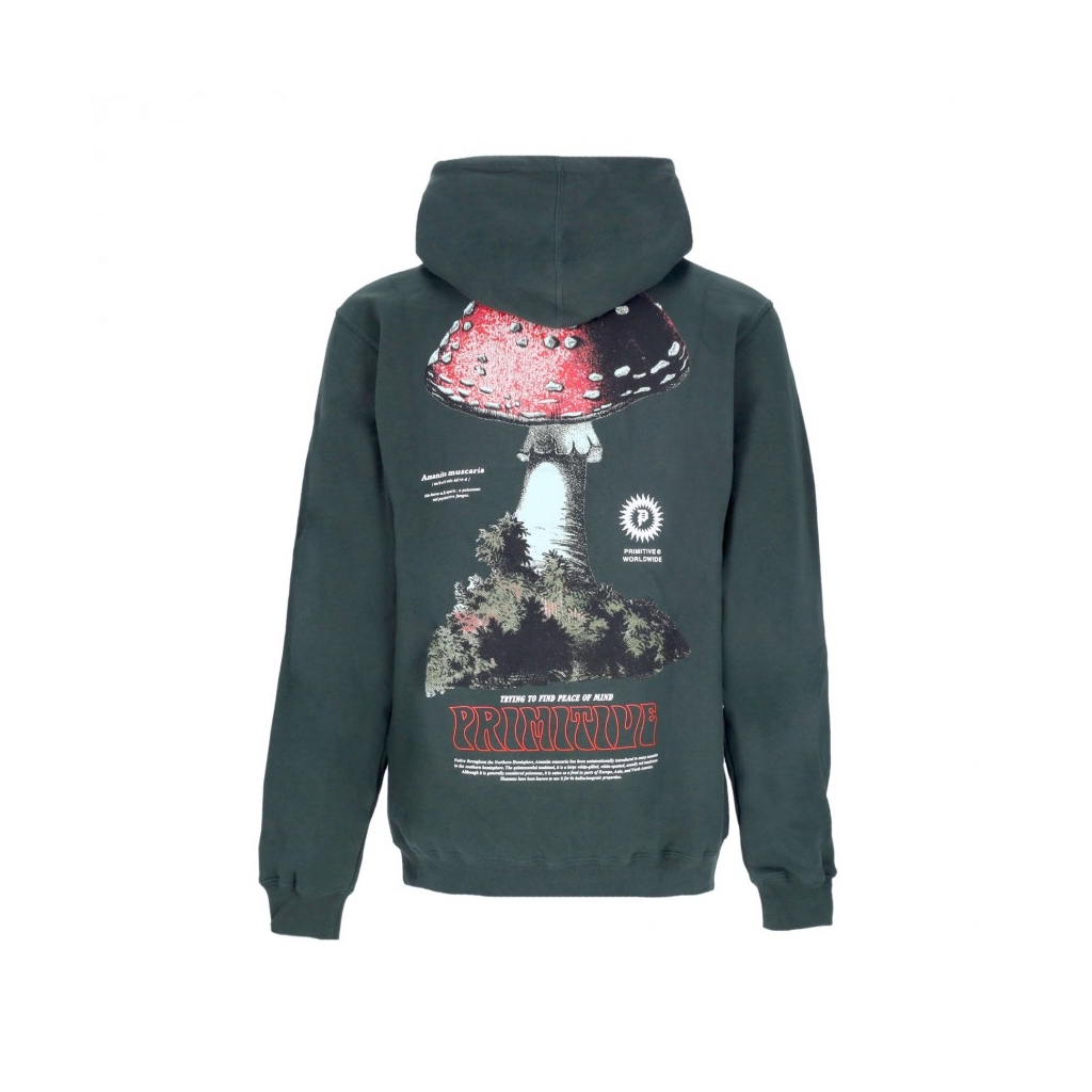 felpa cappuccio uomo red cap hoodie HUNTER GREEN