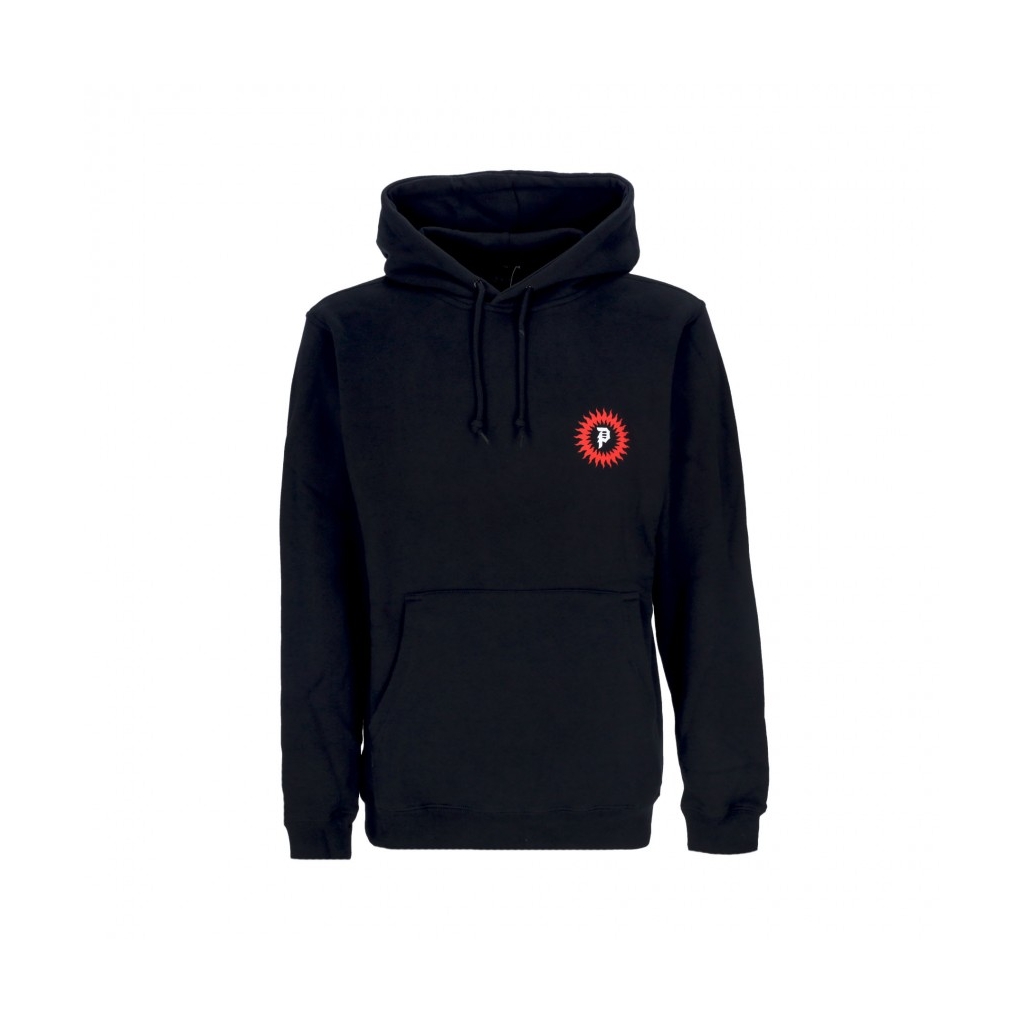 felpa cappuccio uomo red cap hoodie BLACK
