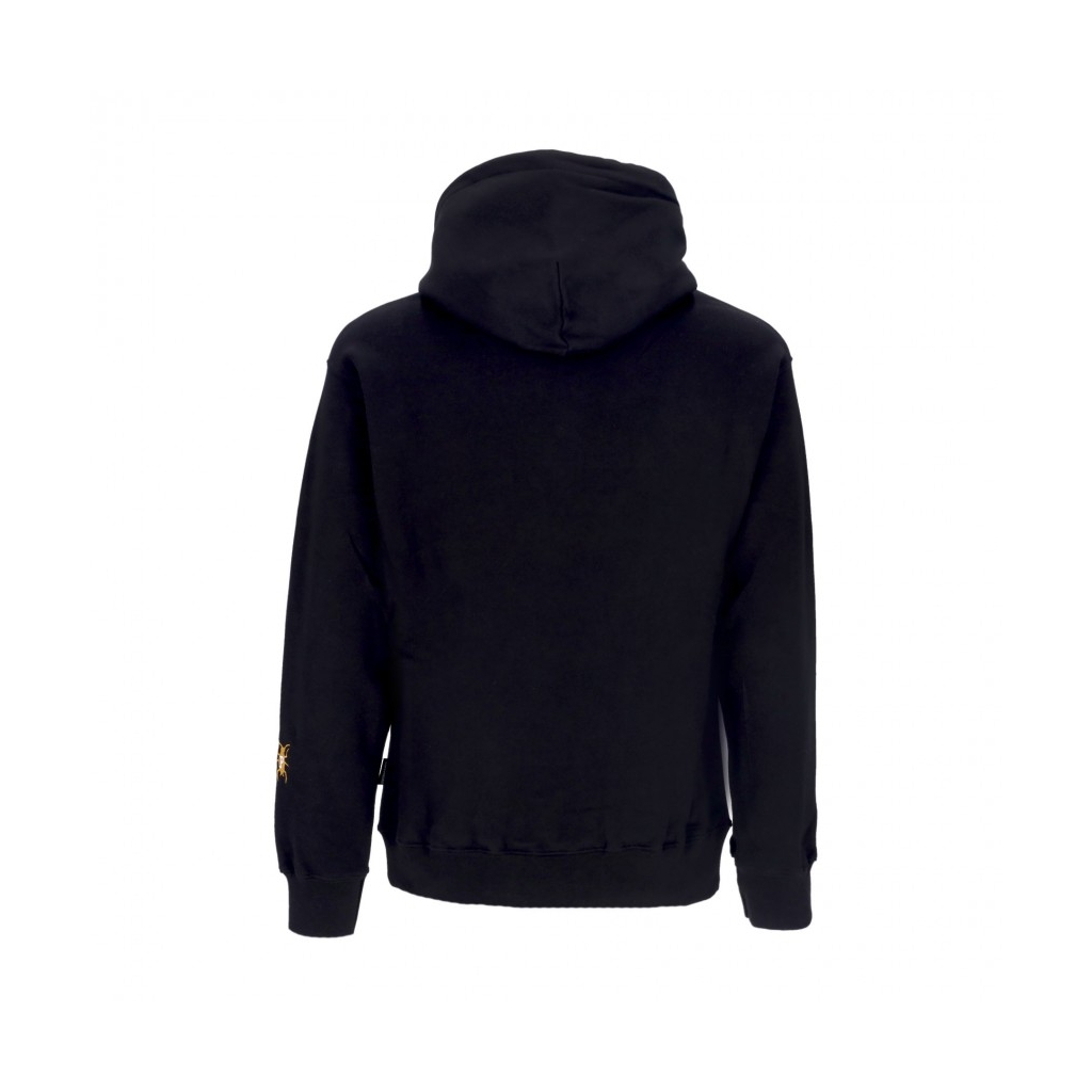 felpa cappuccio uomo college hoodie BLACK