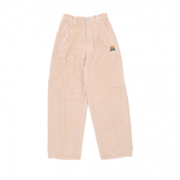 pantalone lungo donna luna baggy cord pant IRISH CREAM