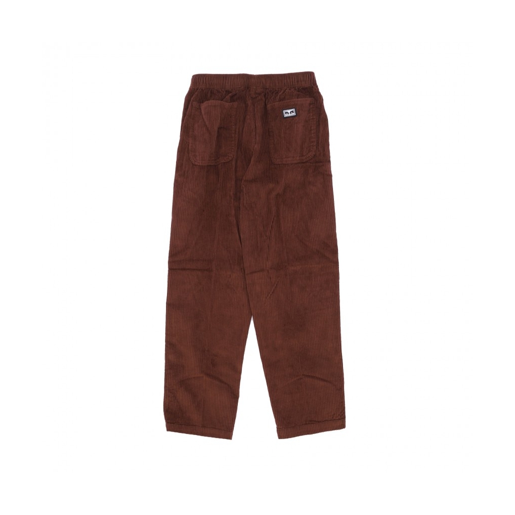 pantalone lungo uomo easy cord pant SEPIA