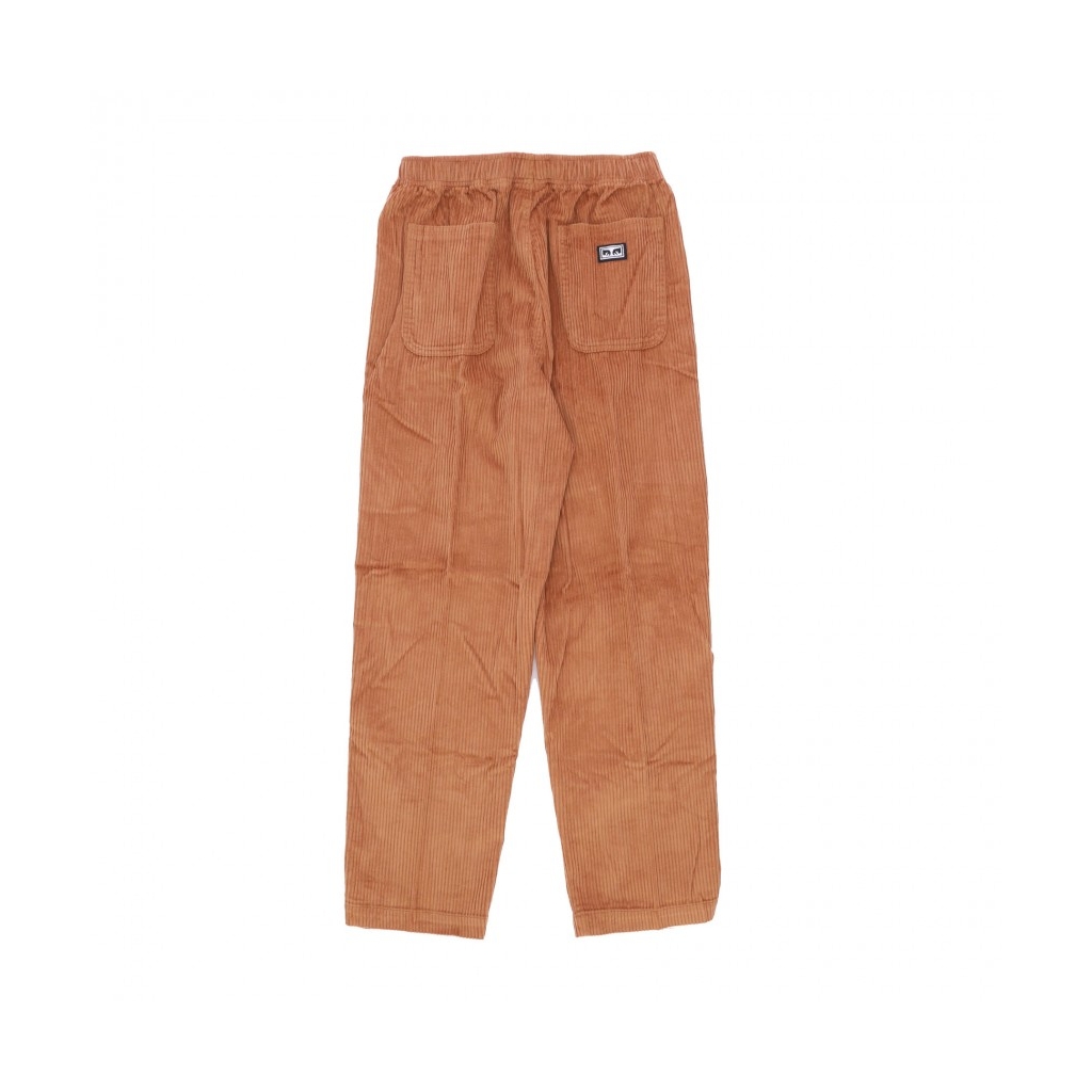 pantalone lungo uomo easy cord pant BROWN SUGAR