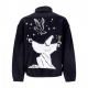 felpa collo alto uomo pulp mock neck pullover fleece BLACK