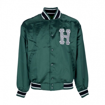 giubbotto bomber uomo crackerjack satin baseball jacket FOREST GREEN