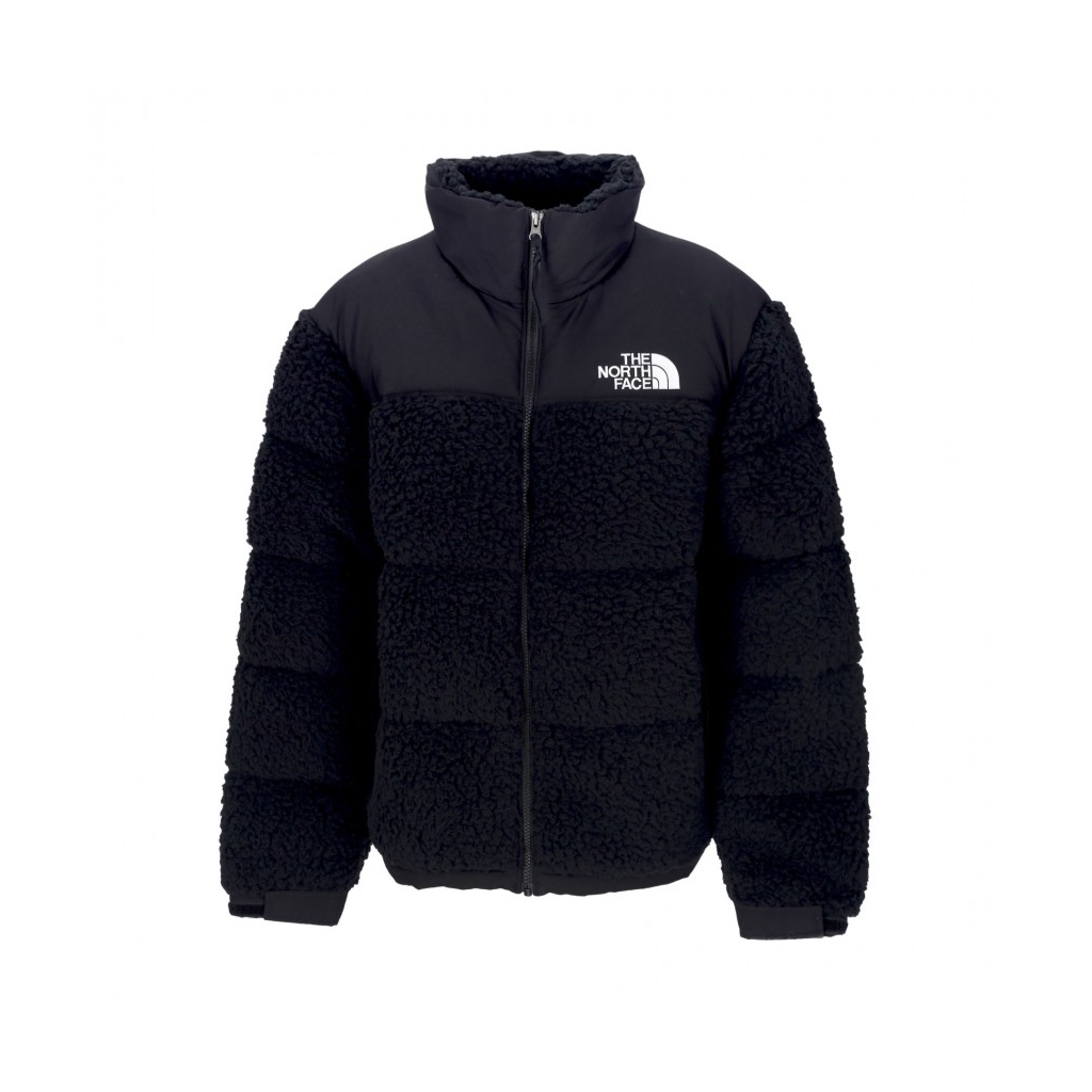orsetto uomo high pile nuptse jacket BLACK | Bowdoo.com