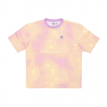 maglietta donna all over print tee BLISS LILAC/ALMOST YELLOW
