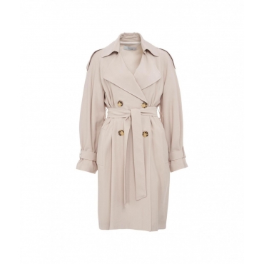 Cappotto trench beige