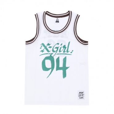 canotta tipo basket donna home team jersey x x-girl WHITE