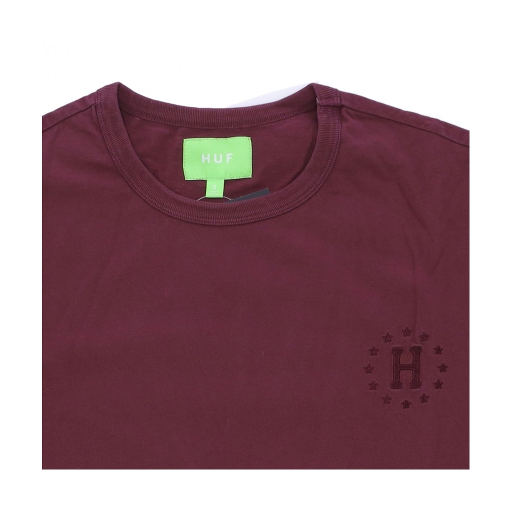 maglietta uomo 12 galaxies faded relaxed top WINE