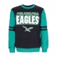 felpa girocollo uomo nfl all over crew 20 phieag BLACK