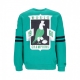 felpa girocollo uomo nfl all over crew 20 phieag BLACK