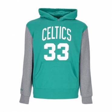 felpa cappuccio uomo nba fashion fleece hoodie 1986 no 33 larry bird hardwood classics  boscel ORIGINAL TEAM COLORS