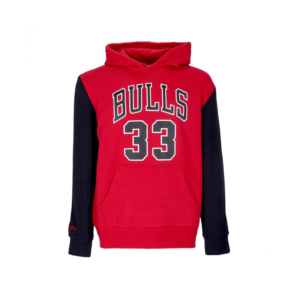 felpa cappuccio uomo nba fashion fleece hoodie 1996 no 33 scottie pippen hardwood classics chibul ORIGINAL TEAM COLORS