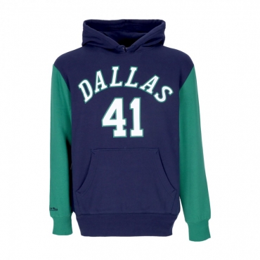 felpa cappuccio uomo nba fashion fleece hoodie 1998 no 41 dirk nowitzki hardwood classics  dalmav ORIGINAL TEAM COLORS